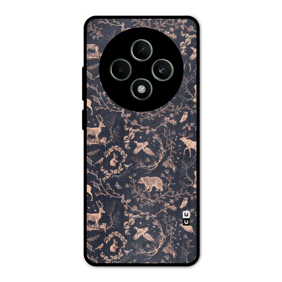 Beautiful Animal Design Metal Back Case for Oppo F27