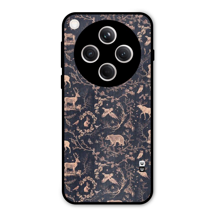 Beautiful Animal Design Metal Back Case for Oppo Find X8