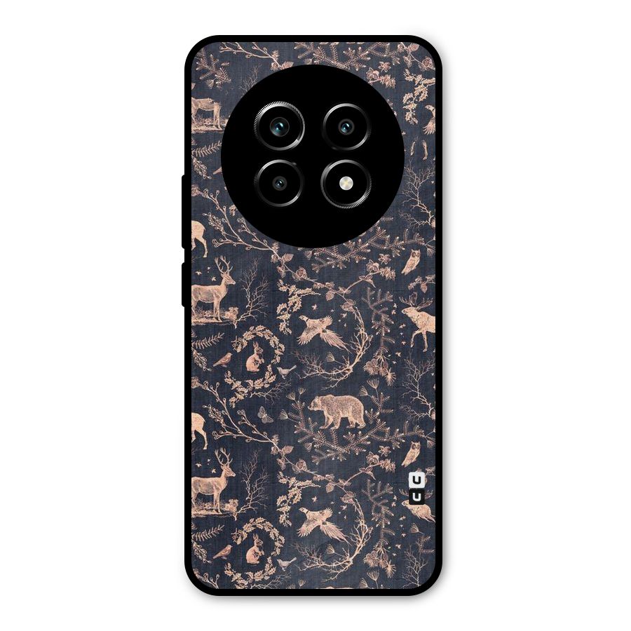 Beautiful Animal Design Metal Back Case for Realme 13 Pro