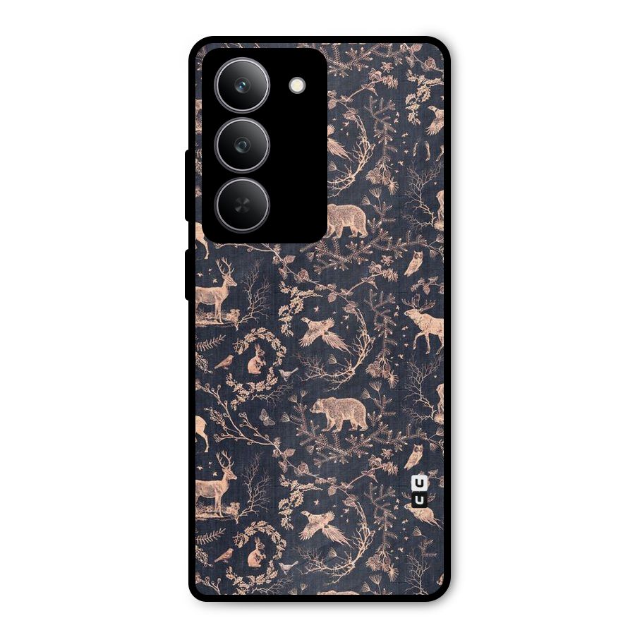 Beautiful Animal Design Metal Back Case for Realme 14x