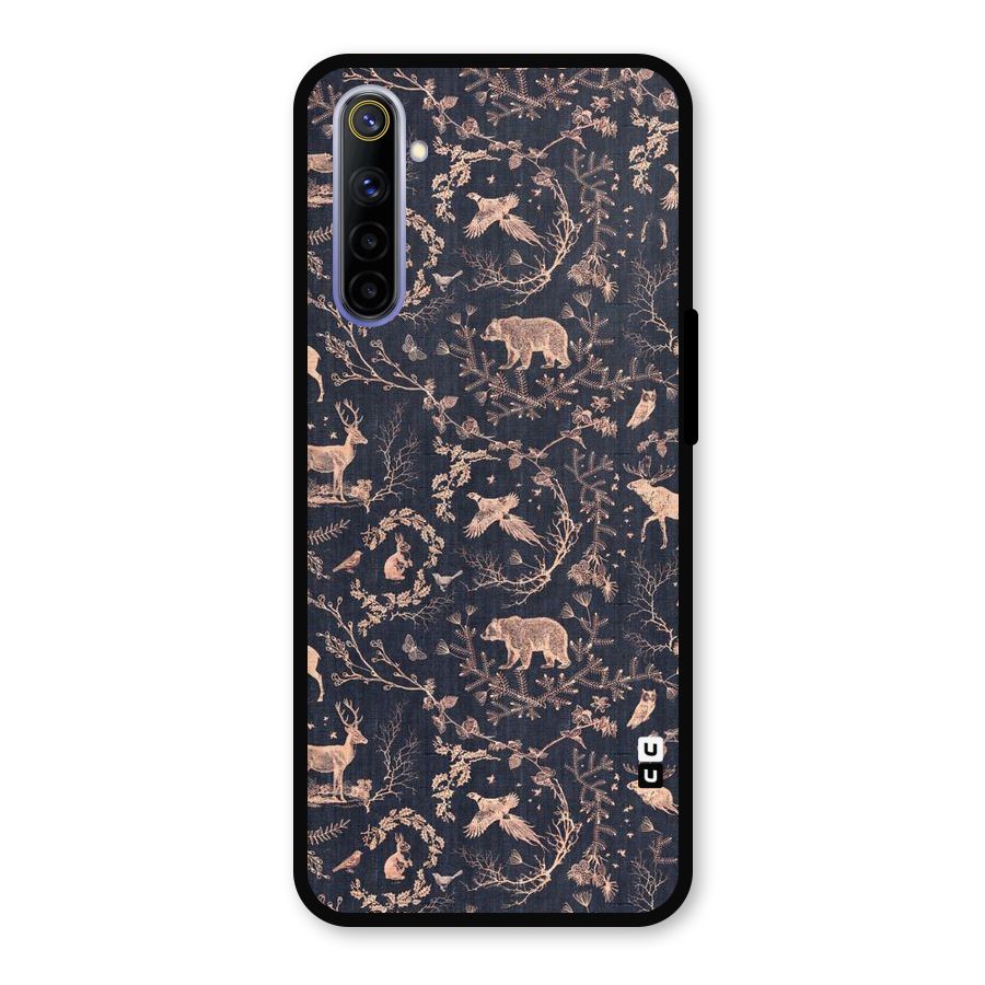 Beautiful Animal Design Metal Back Case for Realme 6