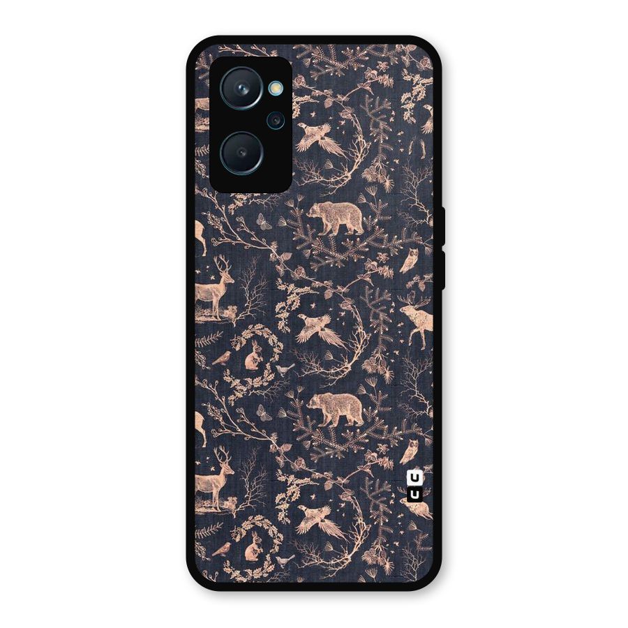 Beautiful Animal Design Metal Back Case for Realme 9i
