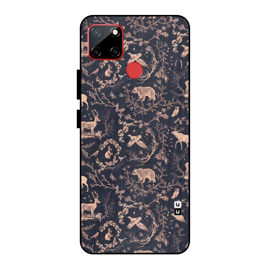 Beautiful Animal Design Metal Back Case for Realme C12