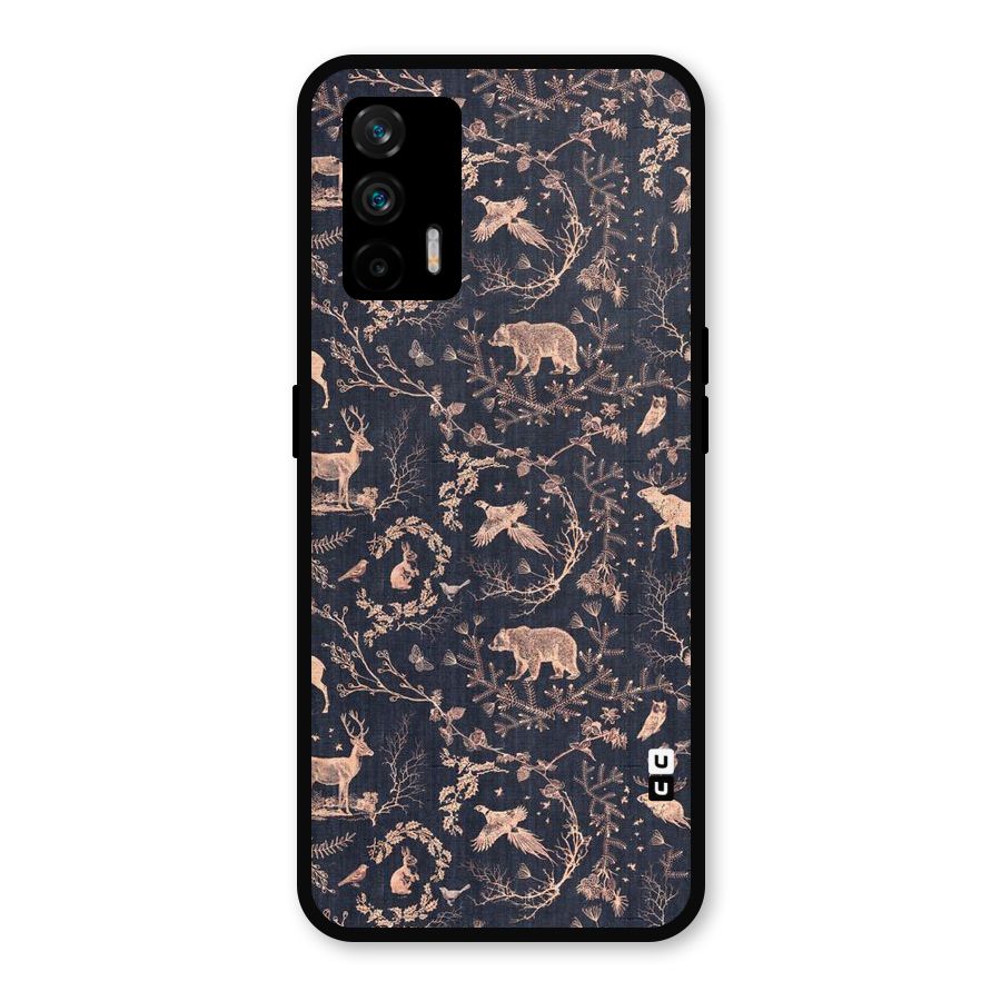 Beautiful Animal Design Metal Back Case for Realme GT 5G
