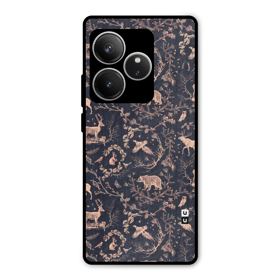 Beautiful Animal Design Metal Back Case for Realme GT 6