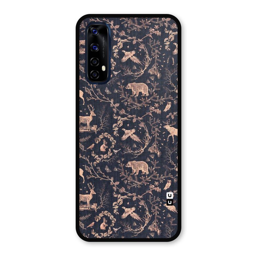 Beautiful Animal Design Metal Back Case for Realme Narzo 20 Pro