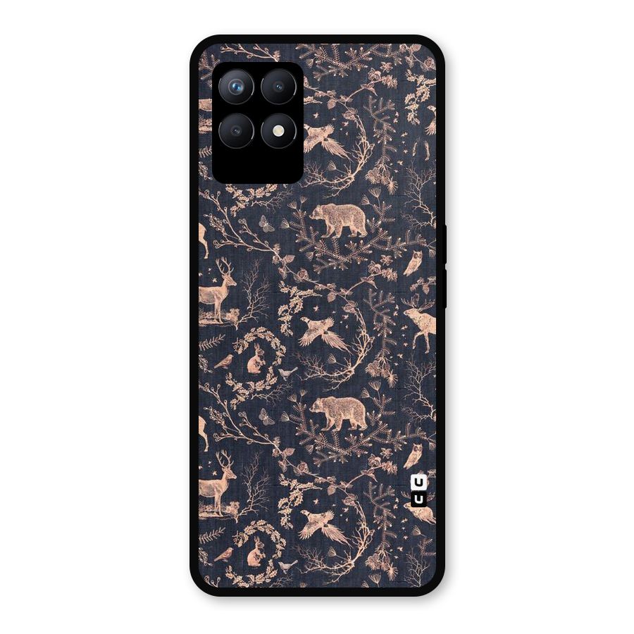 Beautiful Animal Design Metal Back Case for Realme Narzo 50