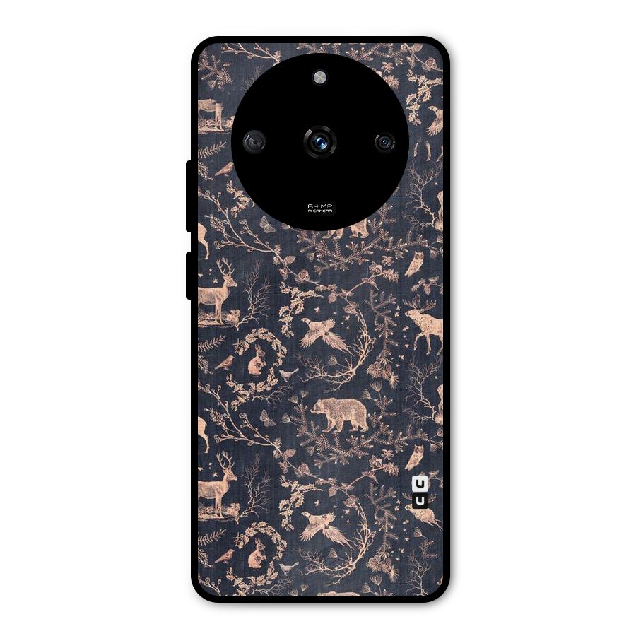 Beautiful Animal Design Metal Back Case for Realme Narzo 60 5G