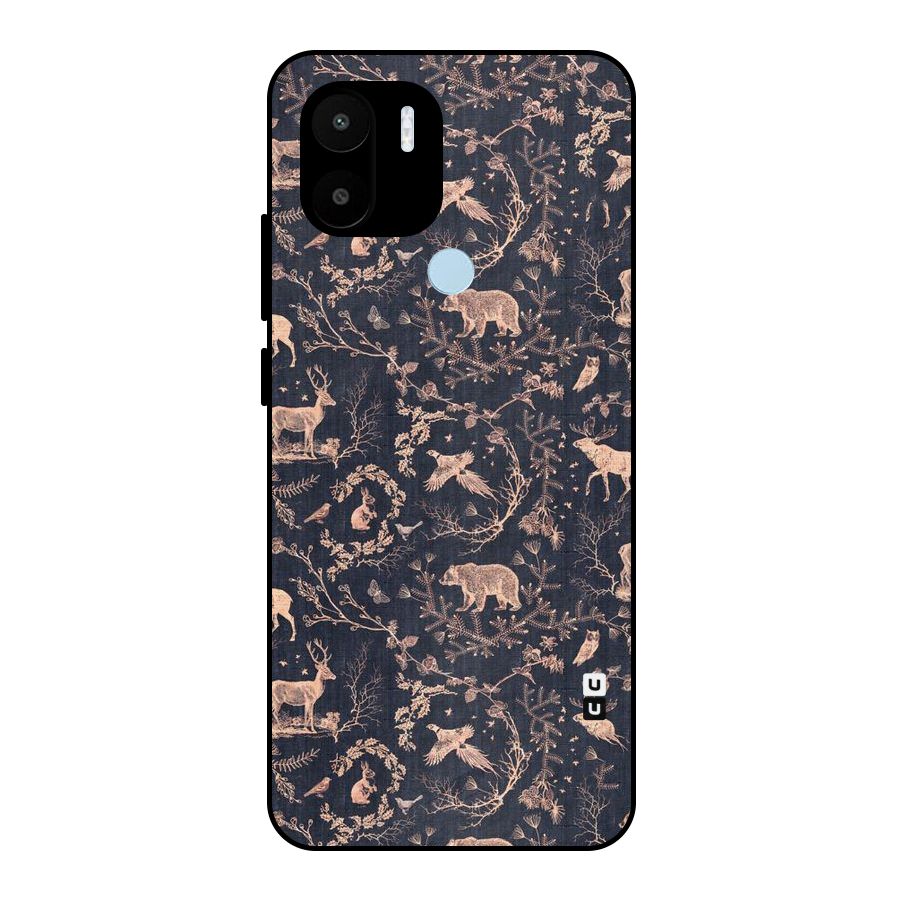 Beautiful Animal Design Metal Back Case for Redmi A2+