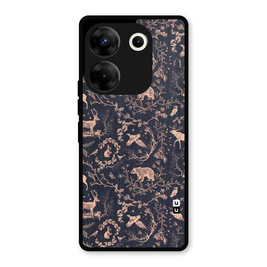 Beautiful Animal Design Metal Back Case for Tecno Camon 20 Pro