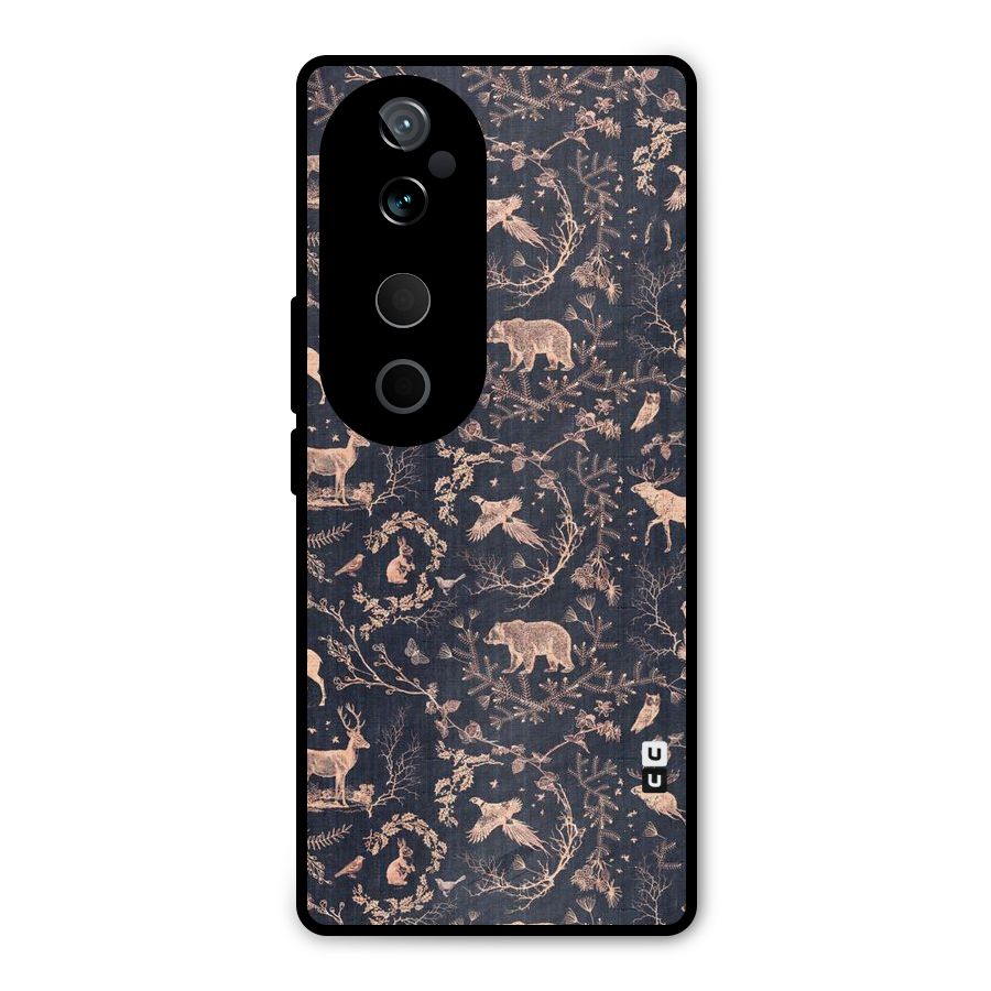 Beautiful Animal Design Metal Back Case for Vivo T3 Ultra