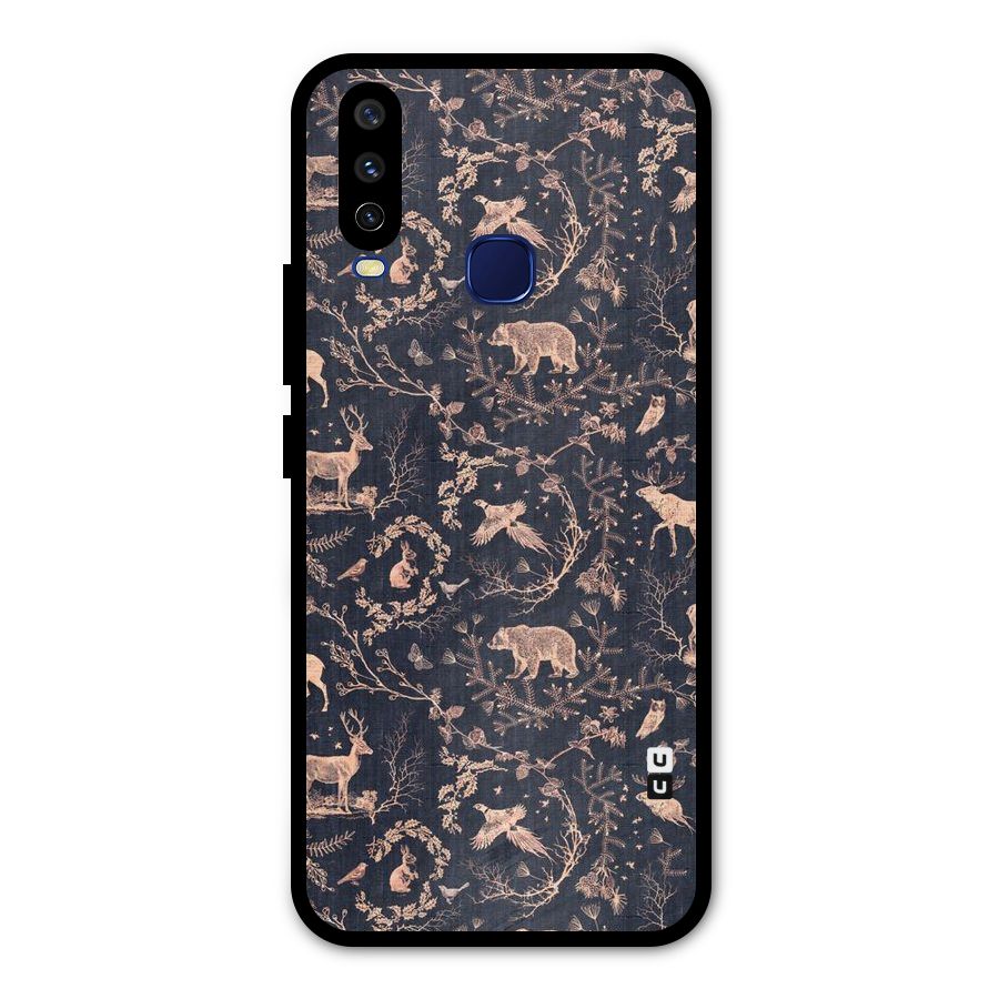 Beautiful Animal Design Metal Back Case for Vivo V17