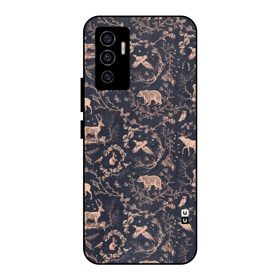 Beautiful Animal Design Metal Back Case for Vivo V23e