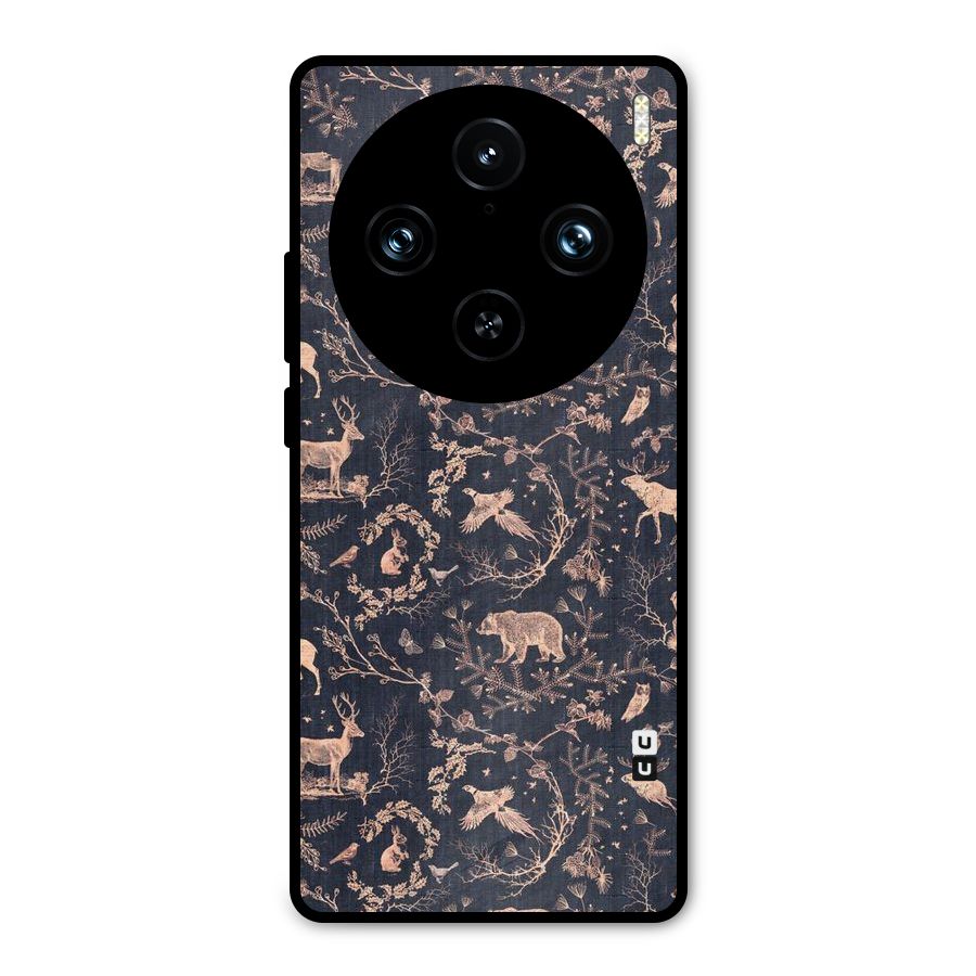 Beautiful Animal Design Metal Back Case for Vivo X100 Pro