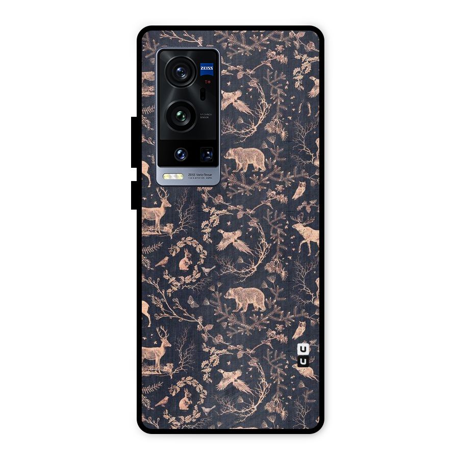Beautiful Animal Design Metal Back Case for Vivo X60 Pro Plus