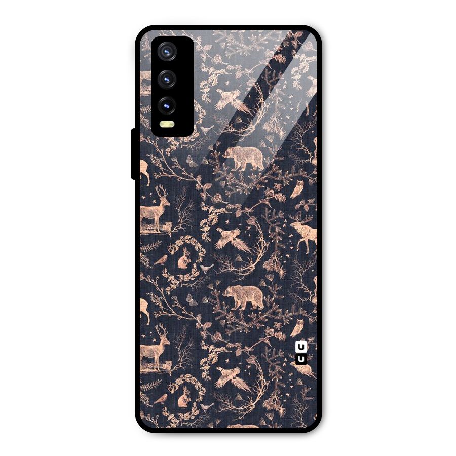 Beautiful Animal Design Metal Back Case for Vivo Y20