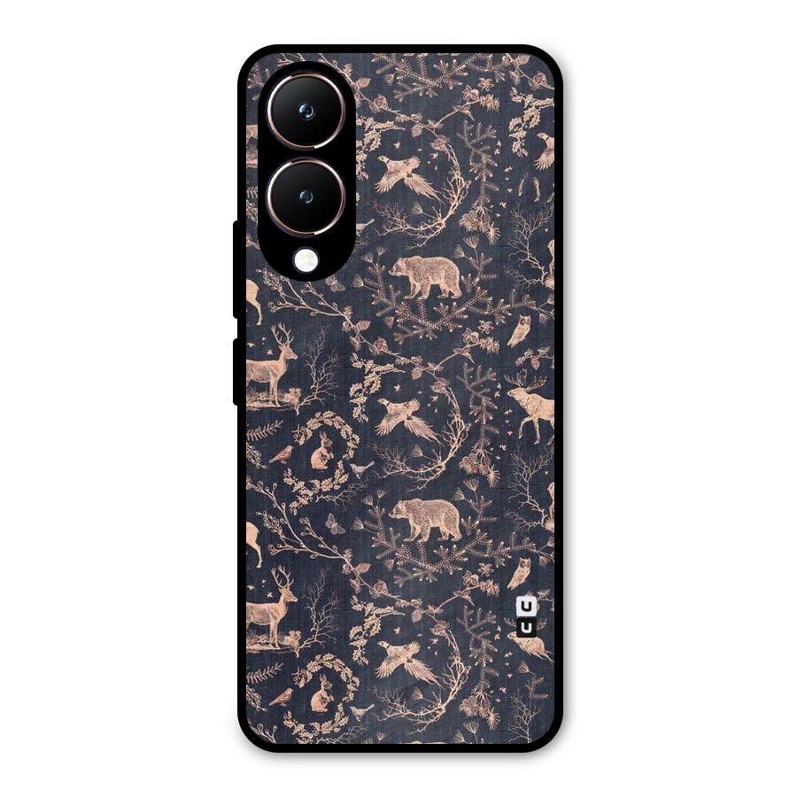 Beautiful Animal Design Metal Back Case for Vivo Y28