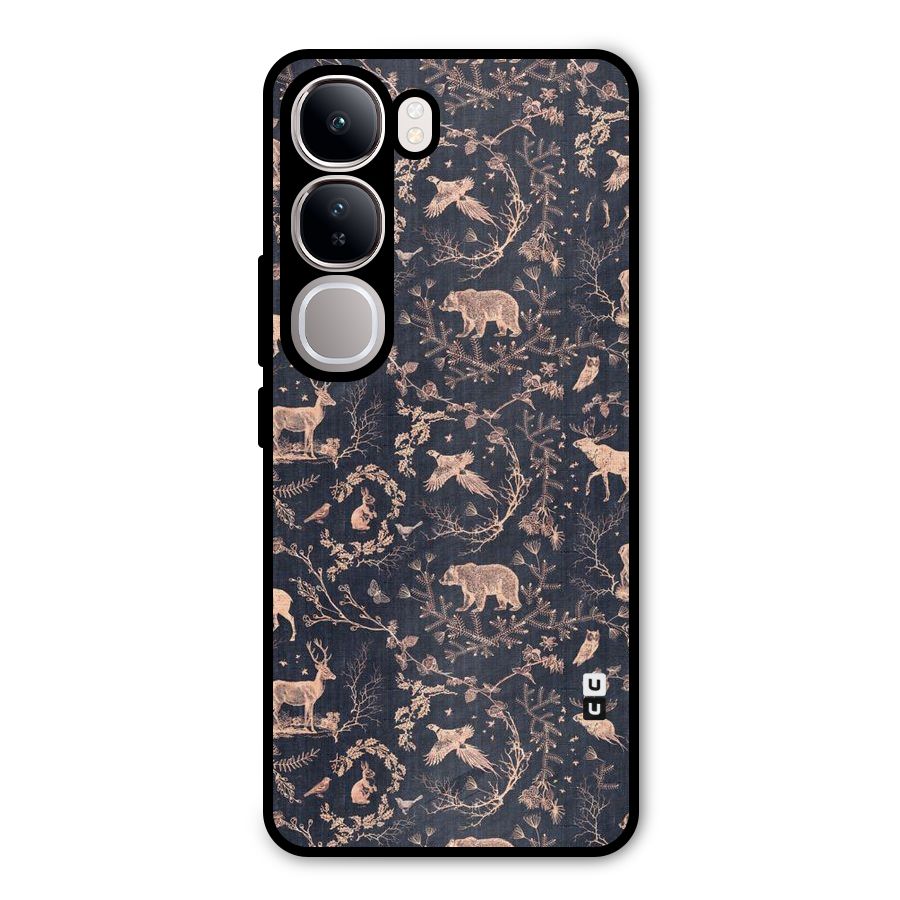 Beautiful Animal Design Metal Back Case for Vivo Y300