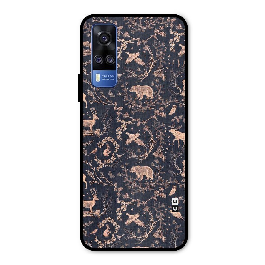 Beautiful Animal Design Metal Back Case for Vivo Y31