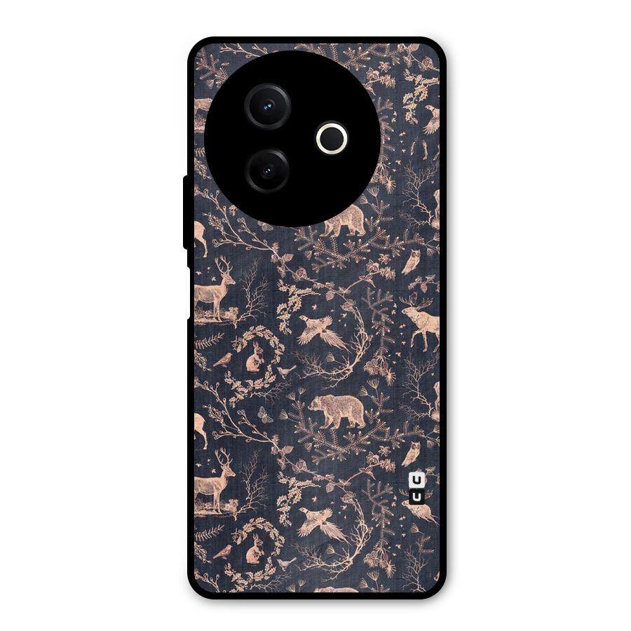 Beautiful Animal Design Metal Back Case for Vivo Y39