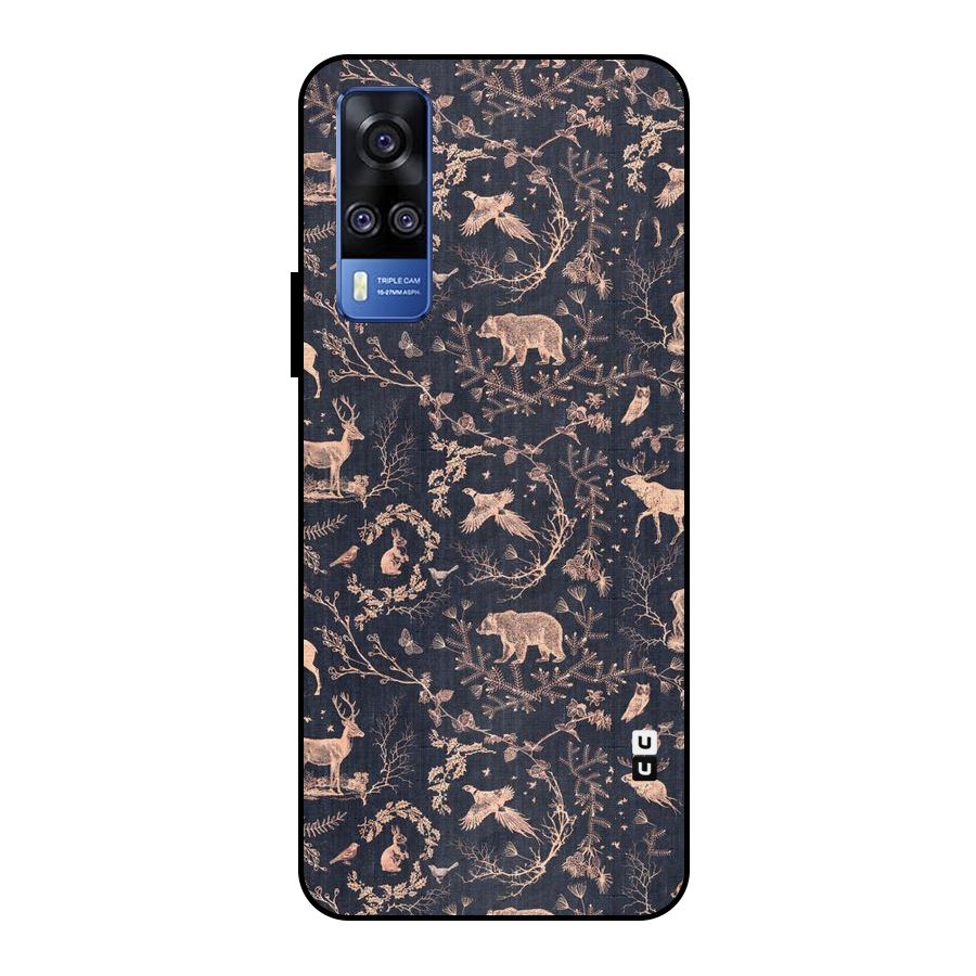 Beautiful Animal Design Metal Back Case for Vivo Y51