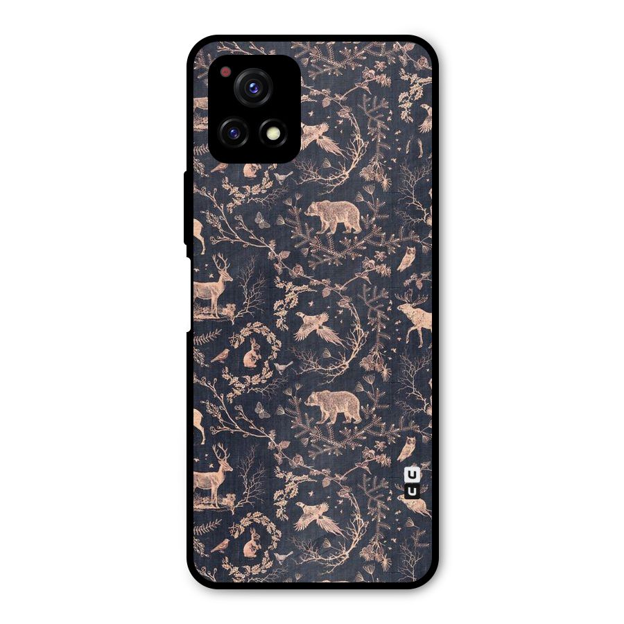 Beautiful Animal Design Metal Back Case for Vivo Y72 5G