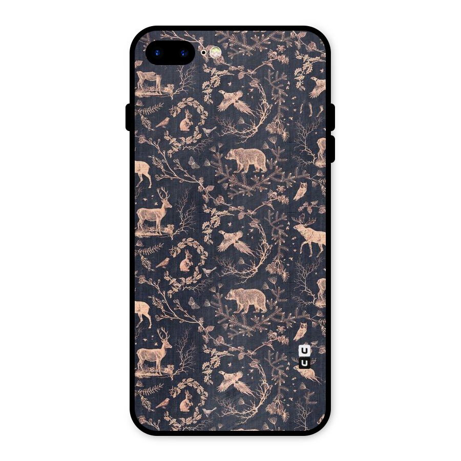 Beautiful Animal Design Metal Back Case for iPhone 7 Plus