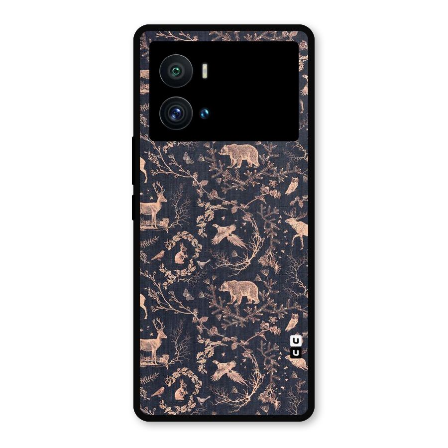 Beautiful Animal Design Metal Back Case for iQOO 9 Pro