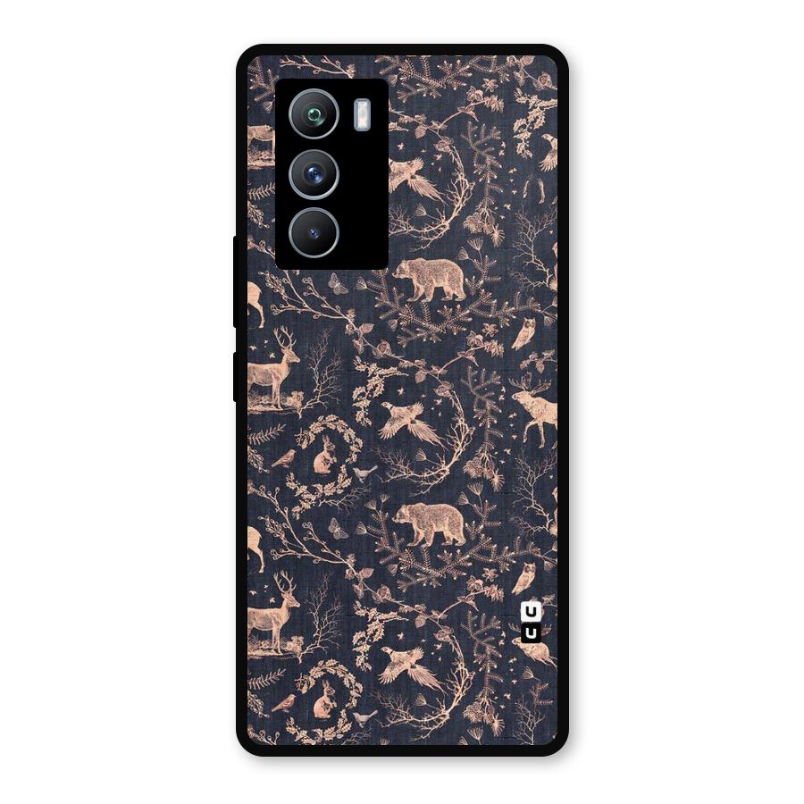 Beautiful Animal Design Metal Back Case for iQOO 9 SE