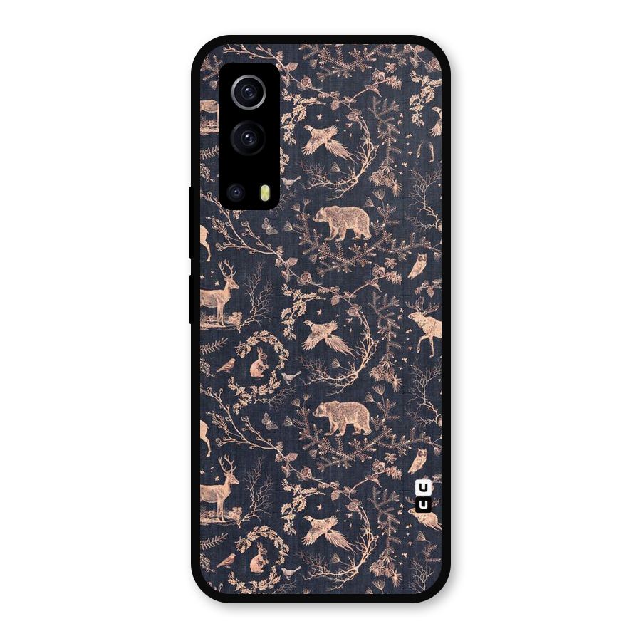 Beautiful Animal Design Metal Back Case for iQOO Z3