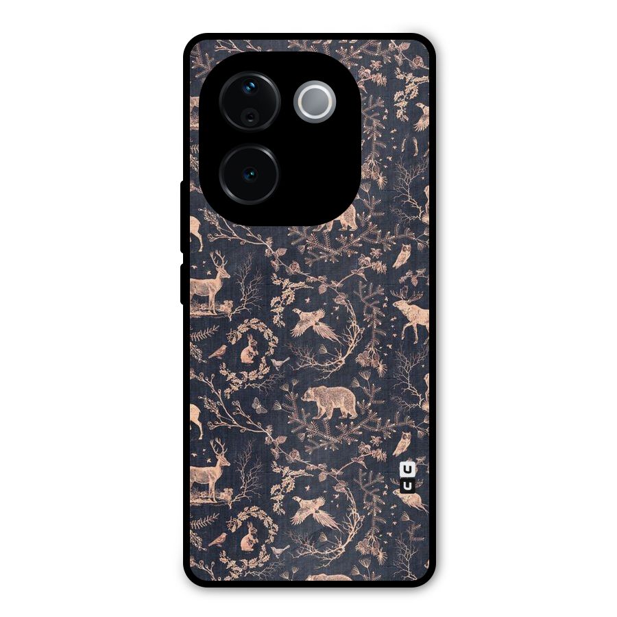 Beautiful Animal Design Metal Back Case for iQOO Z9s Pro
