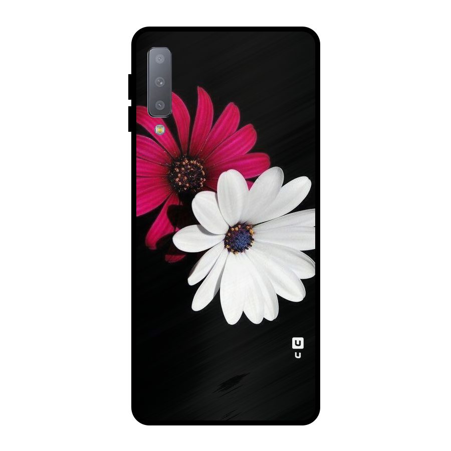 Beautiful Blooming Metal Back Case for Galaxy A7 (2018)