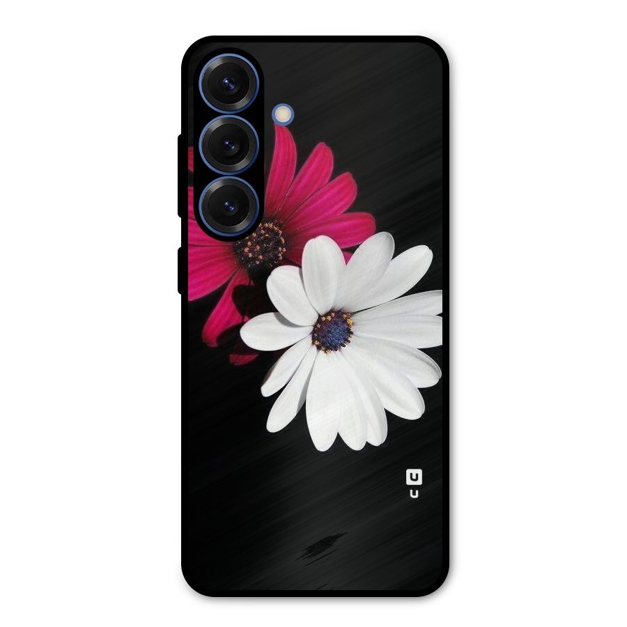 Beautiful Blooming Metal Back Case for Galaxy S25