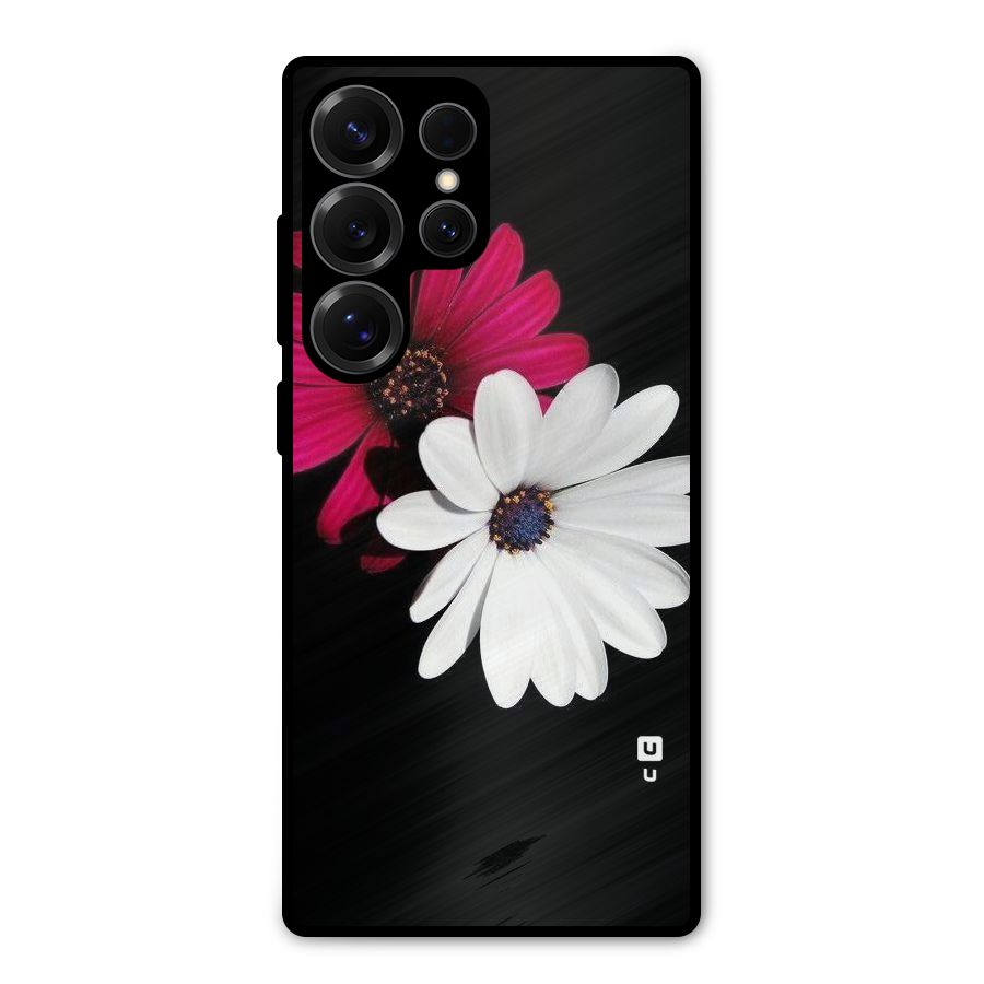 Beautiful Blooming Metal Back Case for Galaxy S25 Ultra