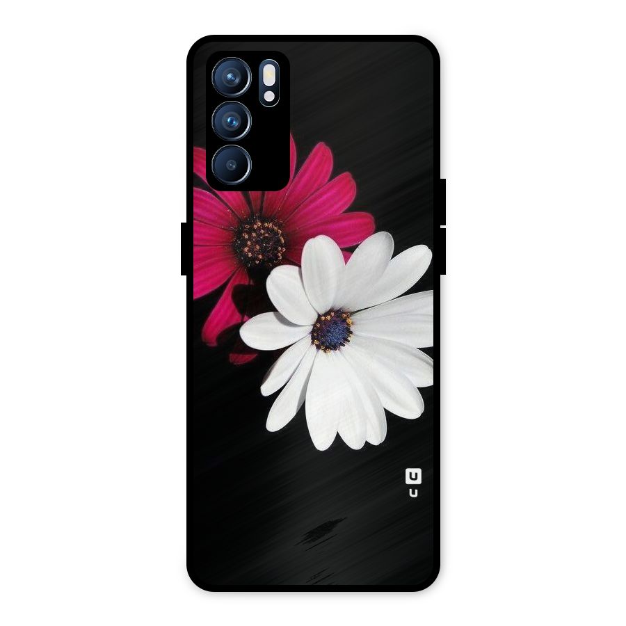 Beautiful Blooming Metal Back Case for Oppo Reno6 5G