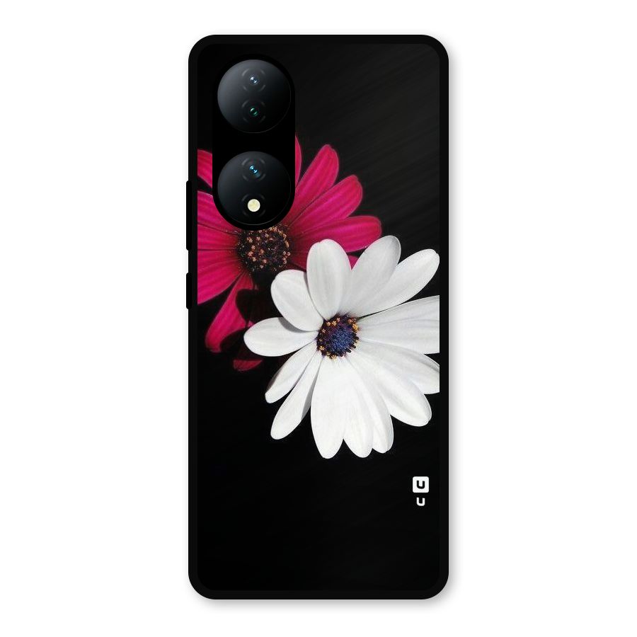Beautiful Blooming Metal Back Case for Vivo Y100a