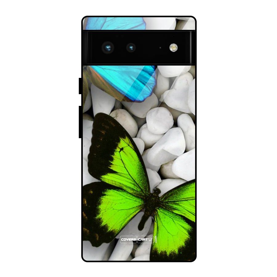 Beautiful Butterflies Glass Back Case for Google Pixel 6