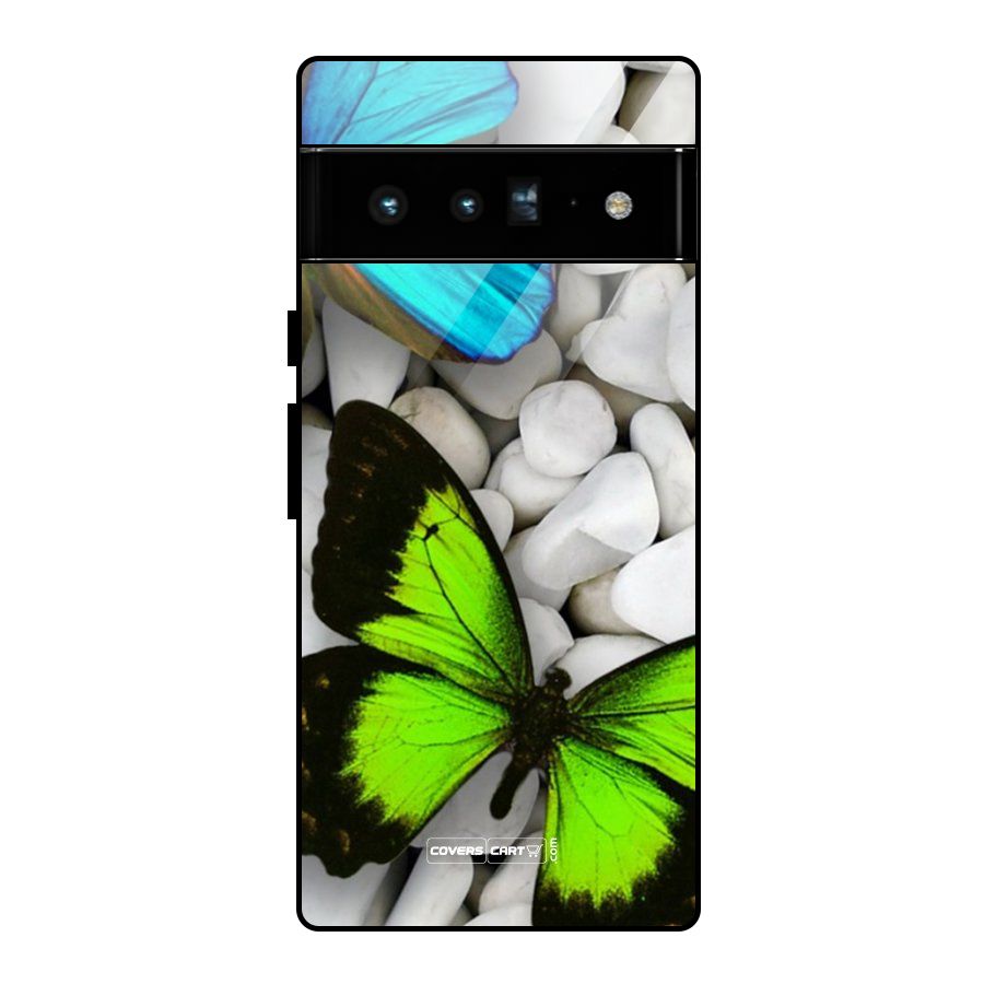 Beautiful Butterflies Glass Back Case for Google Pixel 6 Pro