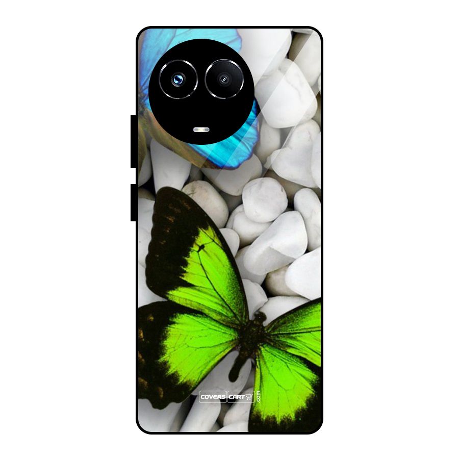 Beautiful Butterflies Glass Back Case for Realme Narzo 60X