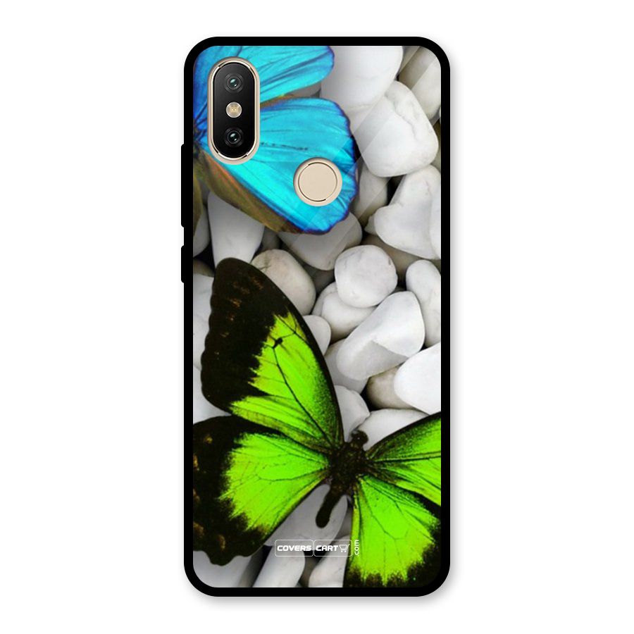 Beautiful Butterflies Glass Back Case for Redmi A2