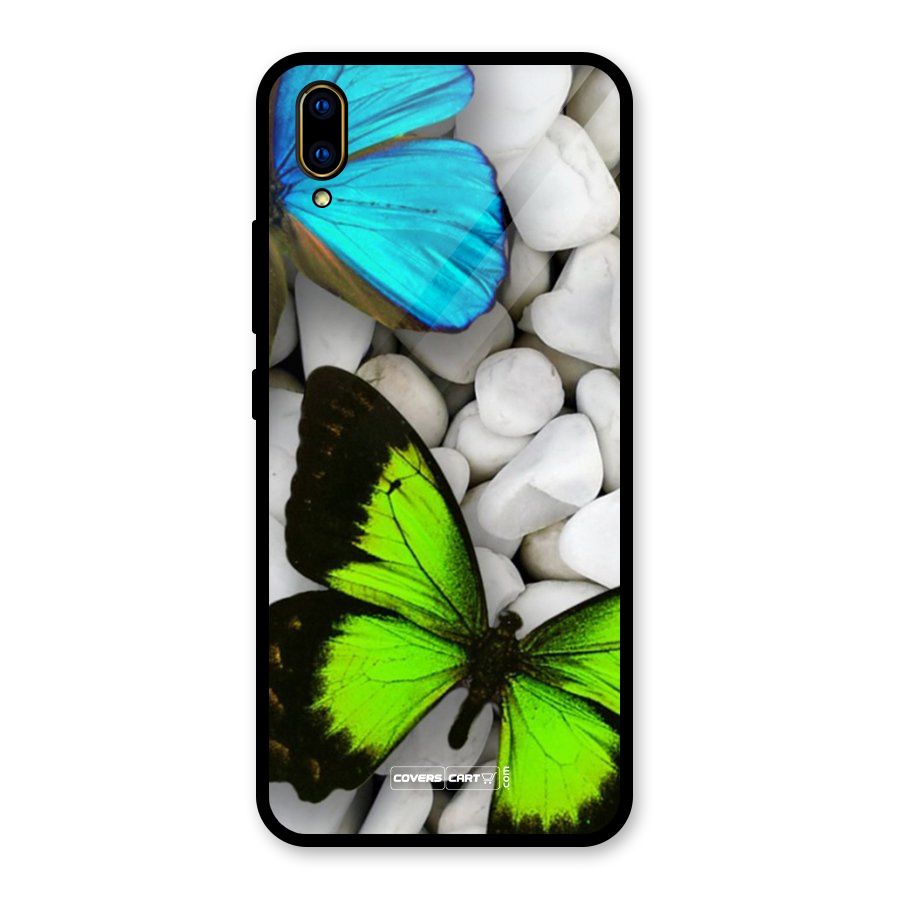 Beautiful Butterflies Glass Back Case for Vivo V11 Pro