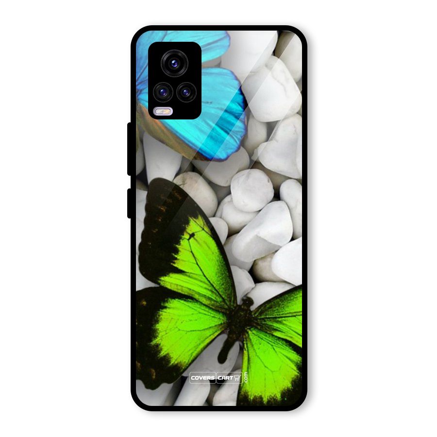 Beautiful Butterflies Glass Back Case for Vivo V20 2021