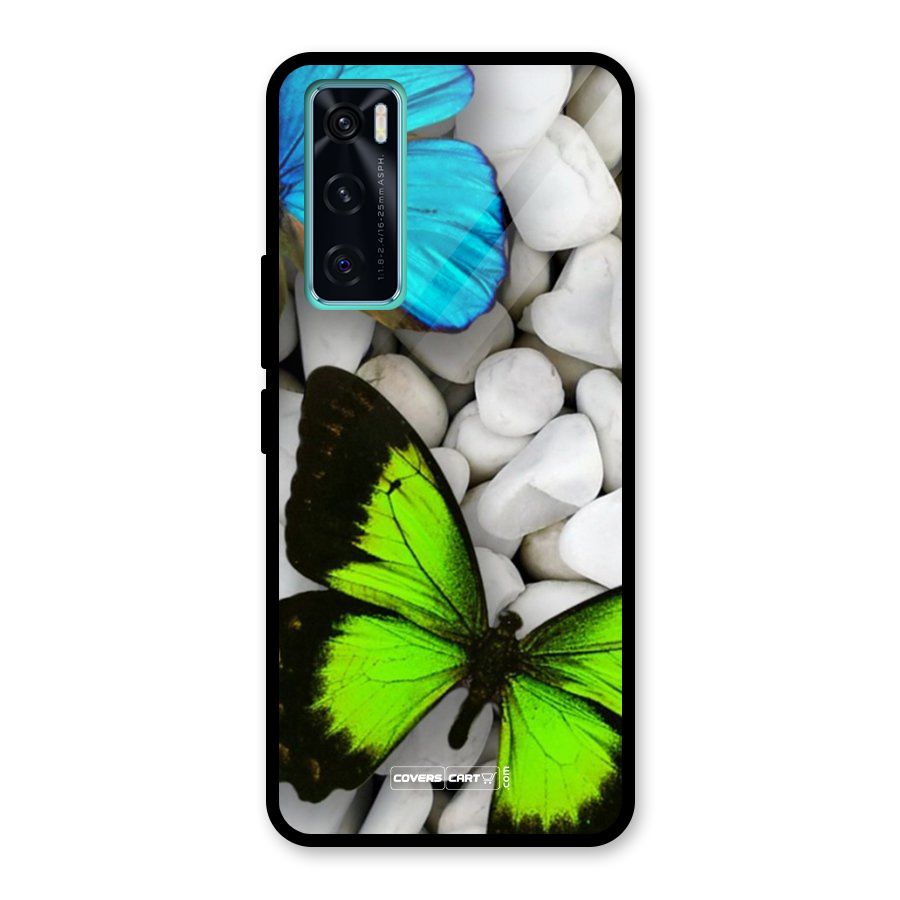 Beautiful Butterflies Glass Back Case for Vivo V20 SE