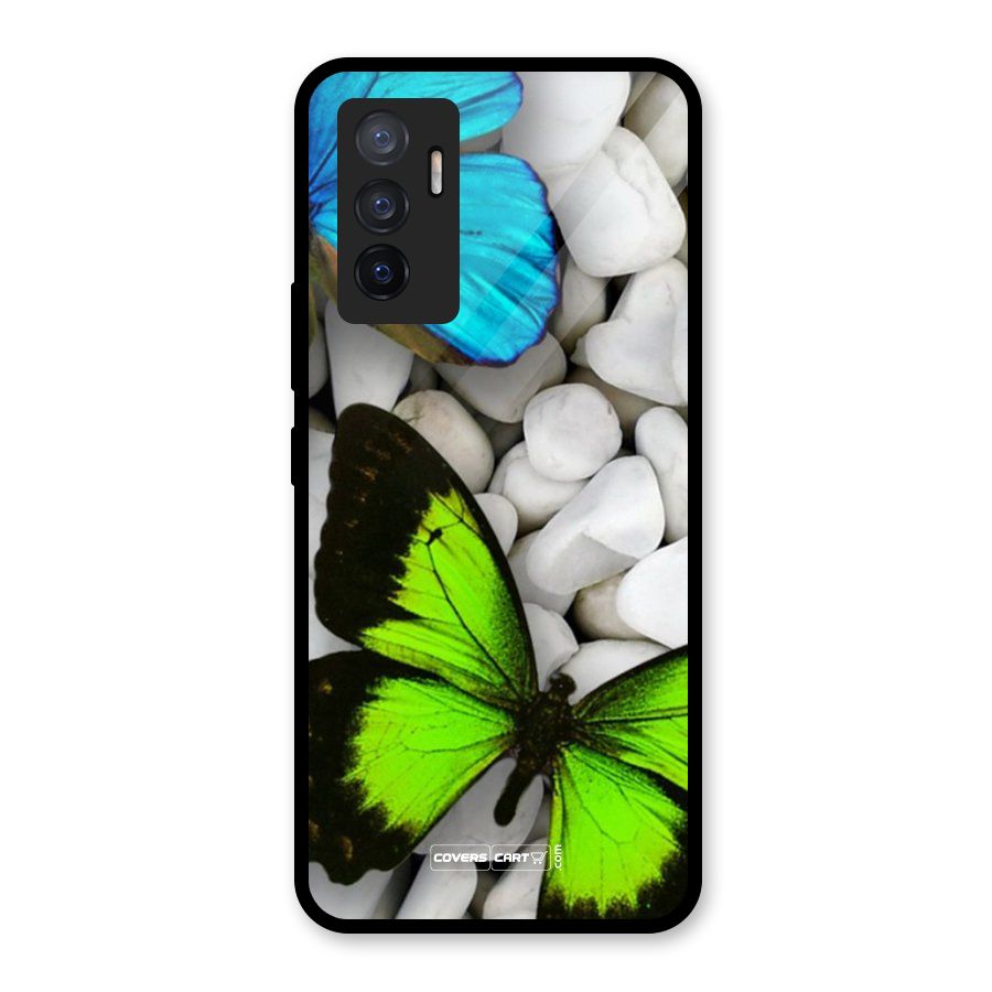 Beautiful Butterflies Glass Back Case for Vivo V23e
