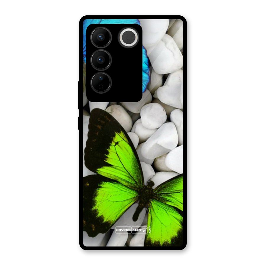 Beautiful Butterflies Glass Back Case for Vivo V27