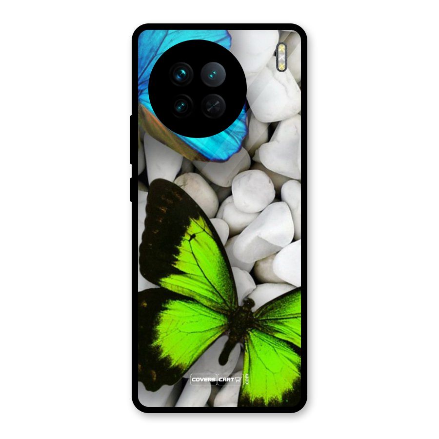Beautiful Butterflies Glass Back Case for Vivo X90