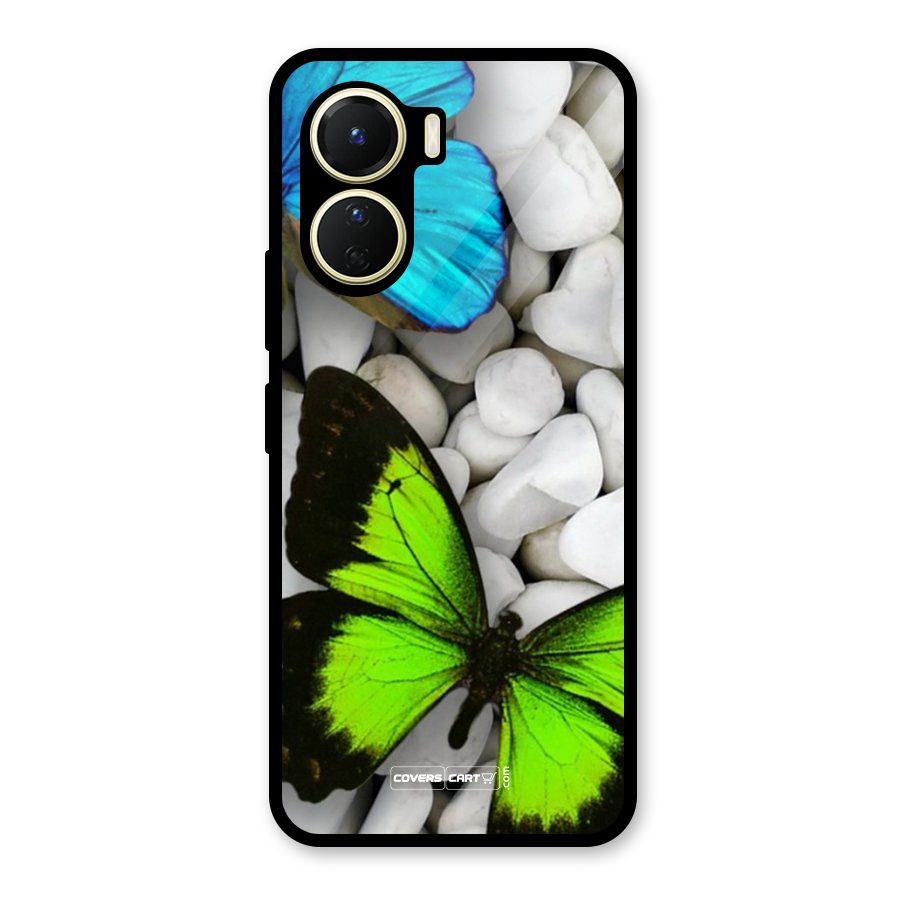 Beautiful Butterflies Glass Back Case for Vivo Y16