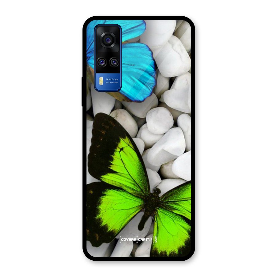 Beautiful Butterflies Glass Back Case for Vivo Y31