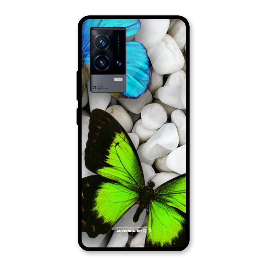 Beautiful Butterflies Glass Back Case for iQOO 9 5G