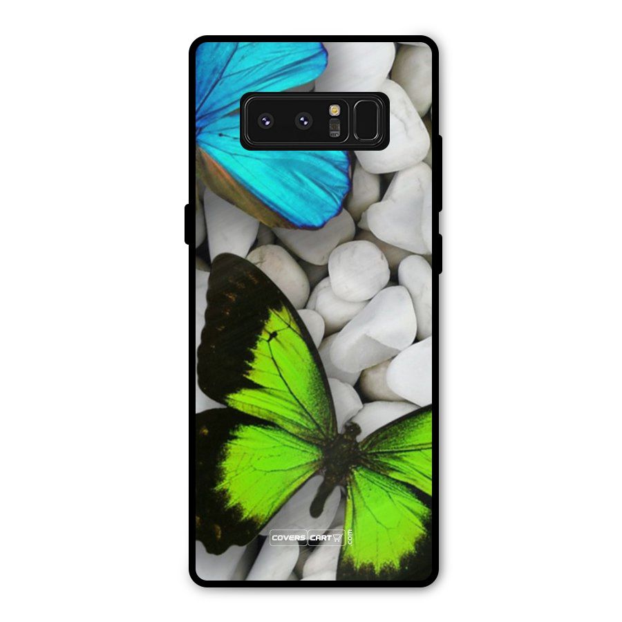 Beautiful Butterflies Metal Back Case for Galaxy Note 8
